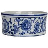 SMALL BLUE FLORAL PET BOWL