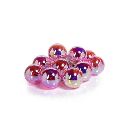 Set of 10 Pink Rainbow LED String of Lights