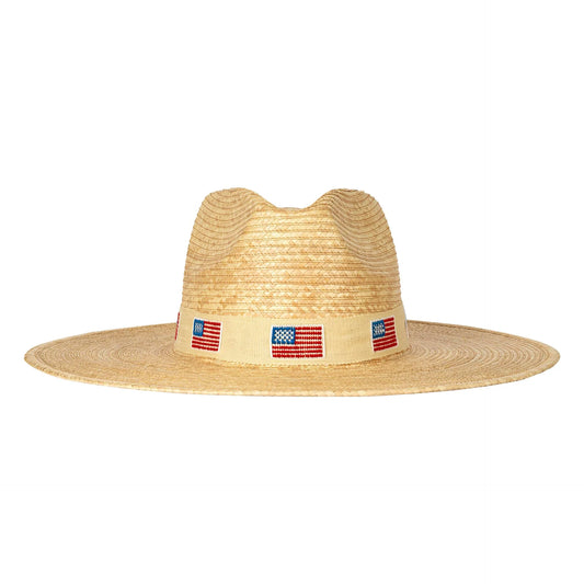 SUNSHINE TIENDA IVORY AMERICA PALM HAT