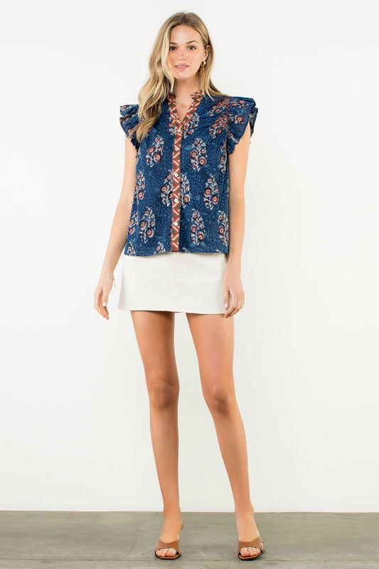 ASHLEY FALL FLORAL BLOUSE