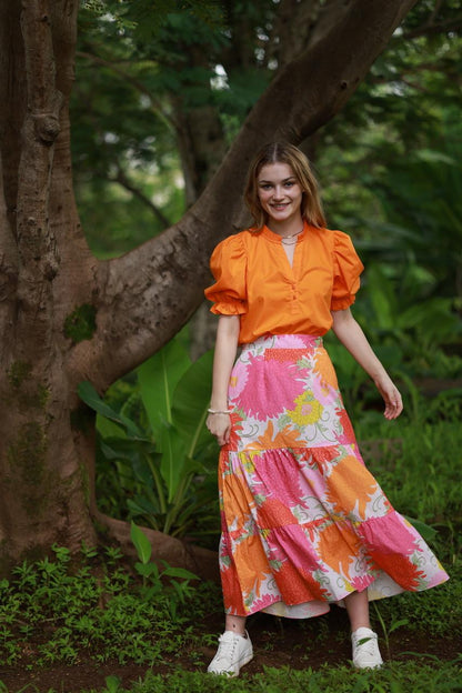 ADA SKIRT IN FLORAL BUNCHES