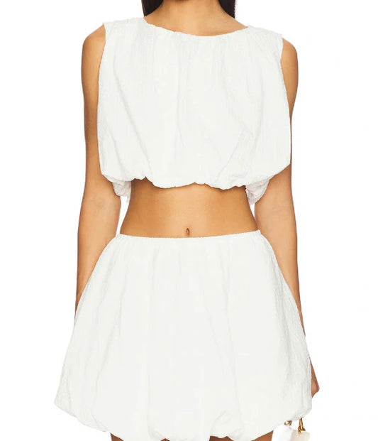 ALEXA BUBBLE CROP TOP  SET