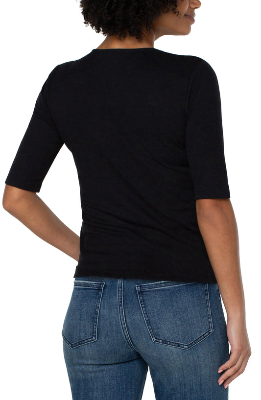 DOUBLE LAYER V TEE