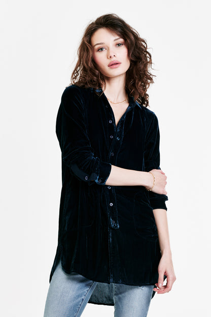 HAZEL VELVET TOP