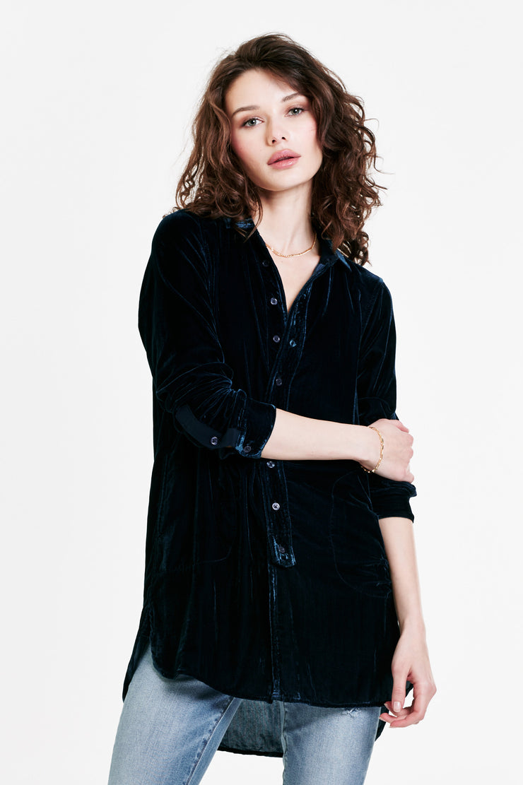 HAZEL VELVET TOP