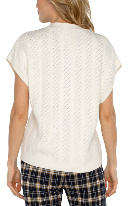 SLEEVELESS CREAM TOP