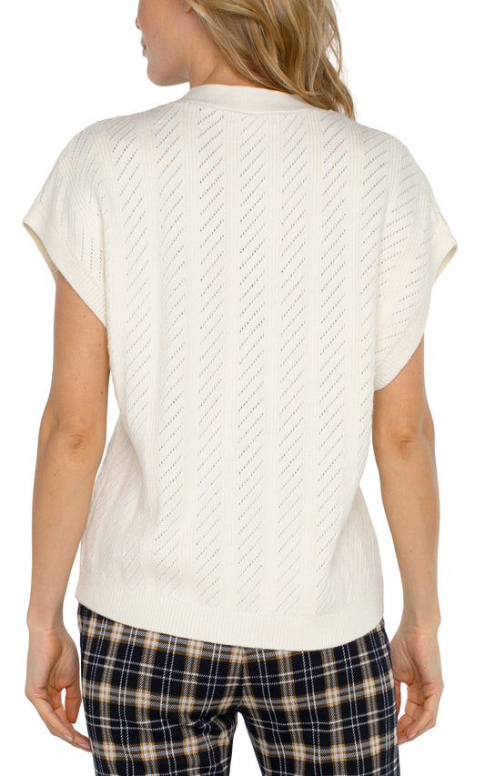 SLEEVELESS CREAM TOP