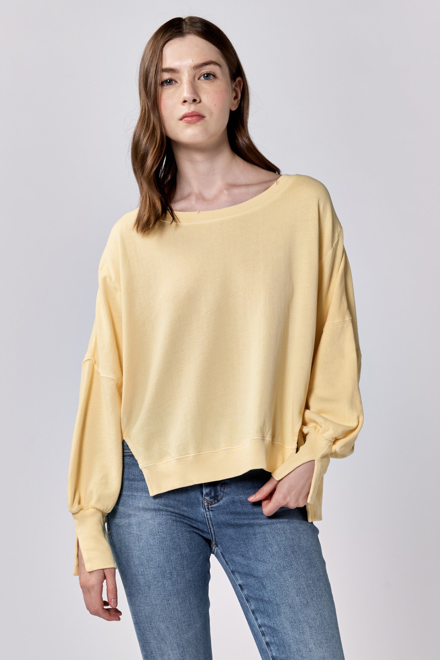 TRENTON TOP IN PALE BANANA