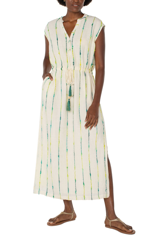 DOLMAN WOVEN MIDI DRESS