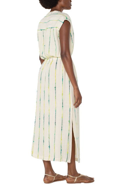 DOLMAN WOVEN MIDI DRESS