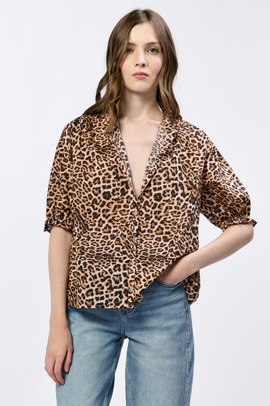 LEOPARD EDEN TOP
