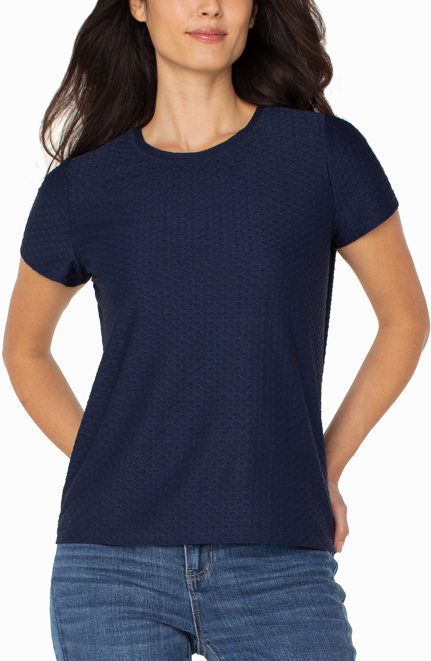 NAVY SPORT TOP