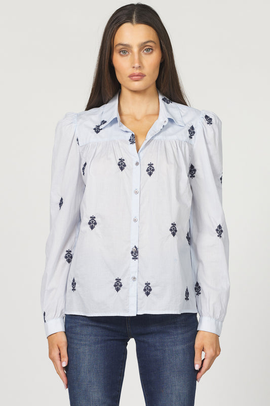 MILKY BLUE NASRIN TOP