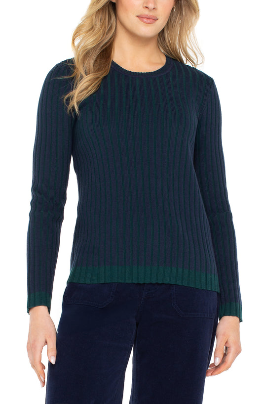 NAVY EMERALD SWEATER