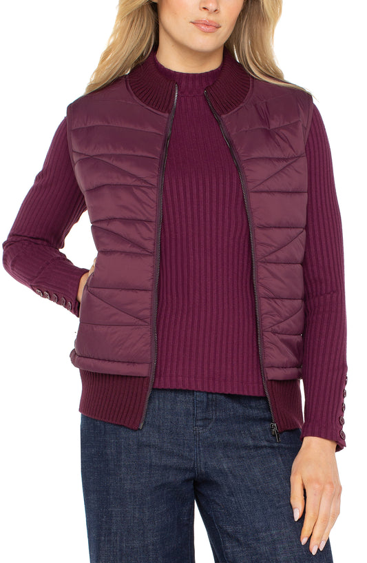 WINE BERRY VEST