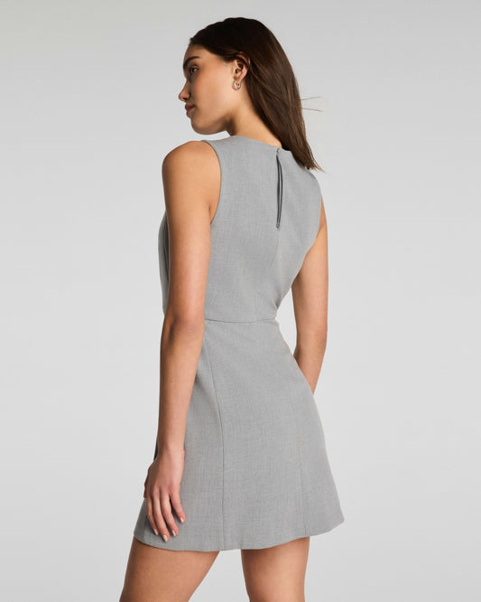 WELL SUITED GRAY MINI DRESS
