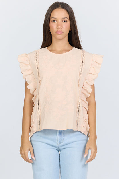 PALE PEACH ULLA TOP