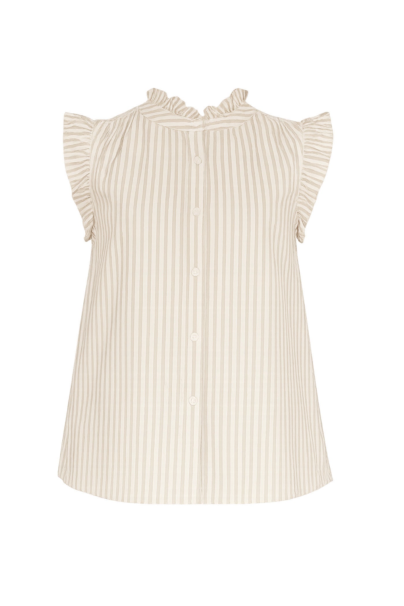 TAUPE STRIPE LUCIA TOP