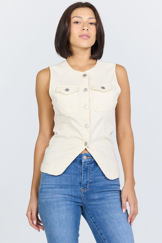 WHEAT KINSEY TOP
