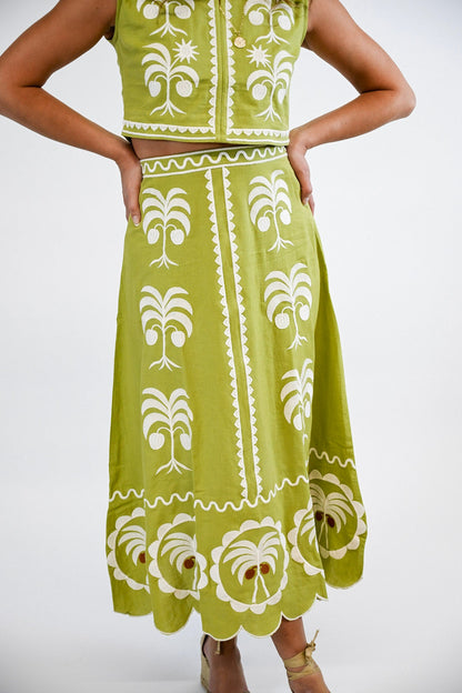 PALMETTO GROVE MAURA MAXI SKIRT