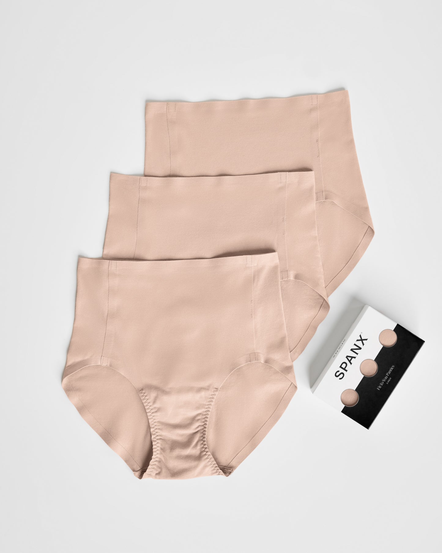 SPANX FIT TO YOU TOASTED OAT BRIEF 3 PACK