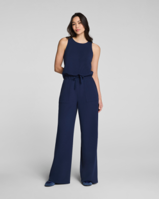 SPANX AIRESSENTIALS FRENCH RIB SLEEVELESS JUMPSUIT