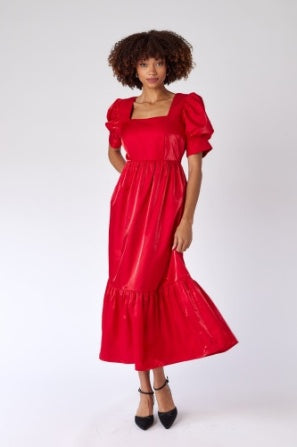 RAZZLE RED LAINEY DRESS