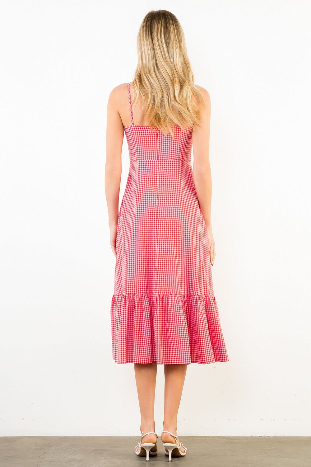 GINGHAM BOW DRESS