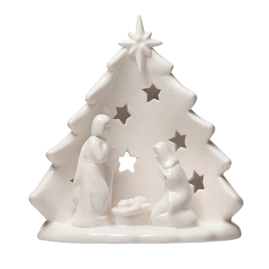 STONEWARE HOLY FAMILY