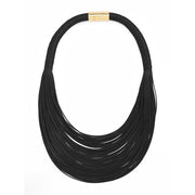 LAYERED LEATHER ROPE COLLAR