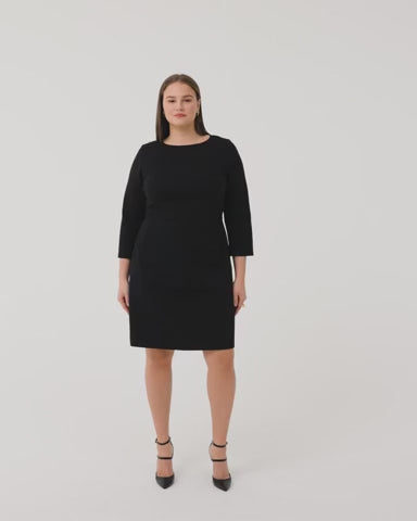THE PERFECT A-LINE 3/4 SLEEVE DRESS