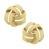 GOLD PIERCED EARRINGS