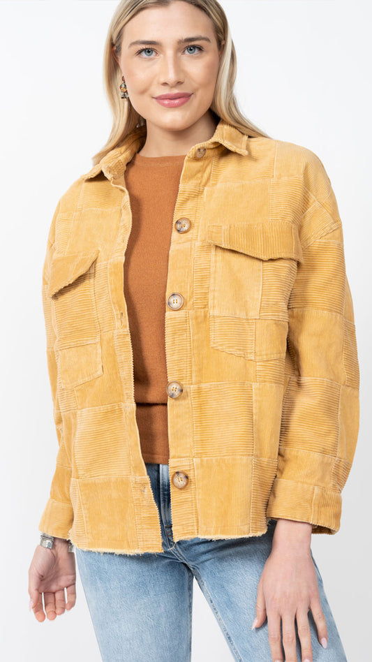 CHAMOIS PATCH CORDUROY JACKET