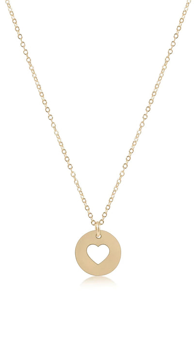 16' NECKLACE GOLD -LOVE GOLD DISC