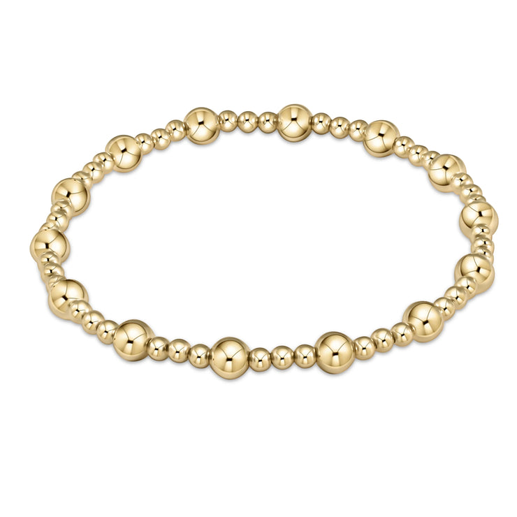CLASSIC SINCERITY PATTERN 5MM BEAD BRACELET