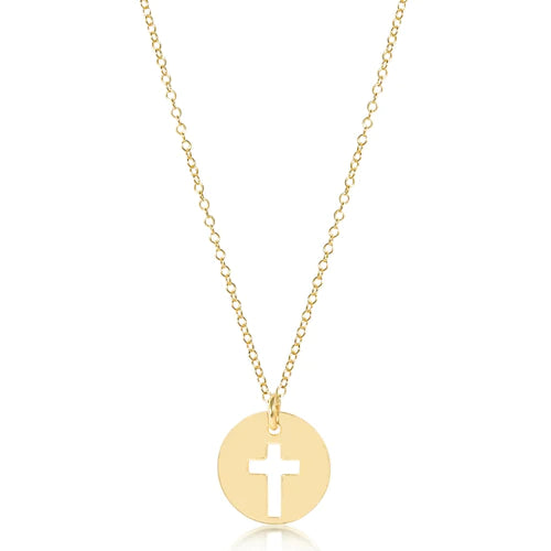 16" NECKLACE GOLD - BLESSED CHARM