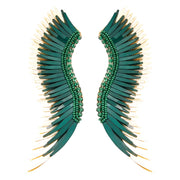 EMERALD AND GOLD MADELINE EARRING