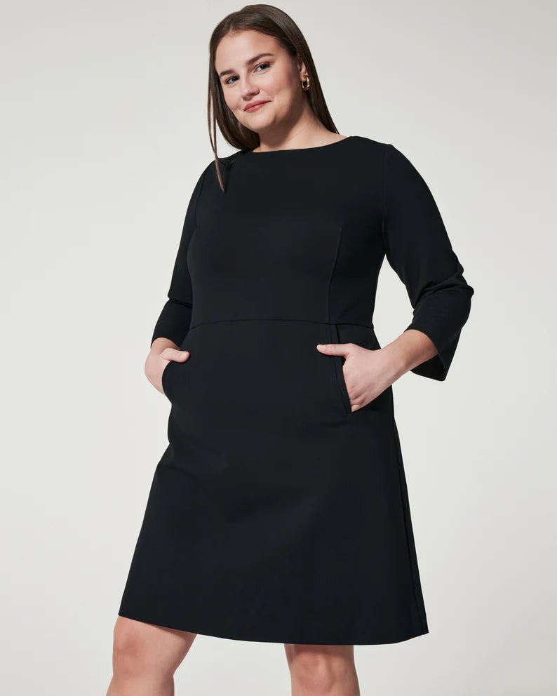 THE PERFECT A-LINE 3/4 SLEEVE DRESS