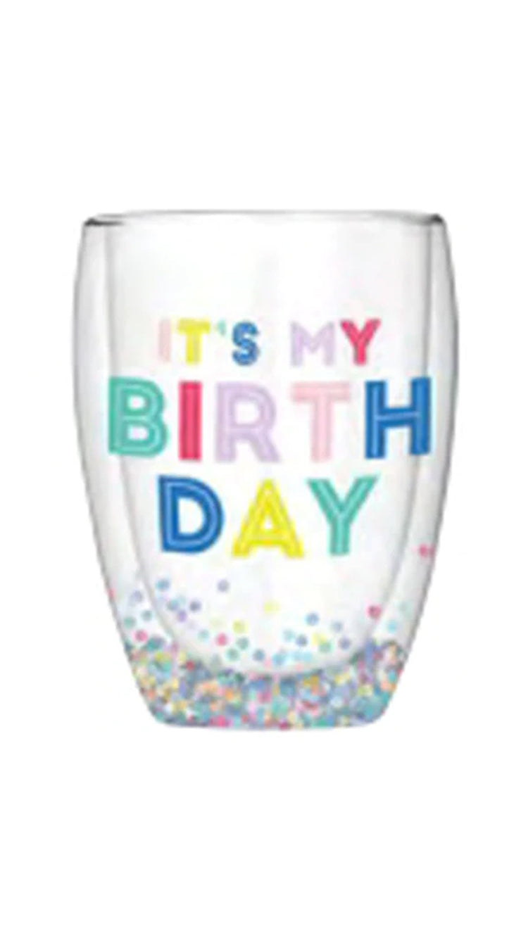 CONFETTI BIRTHDAY GLASS