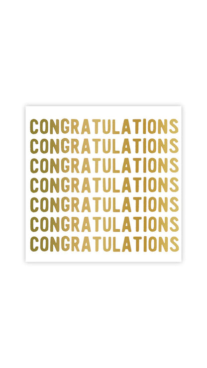 CONGRATULATIONS NAPKIN