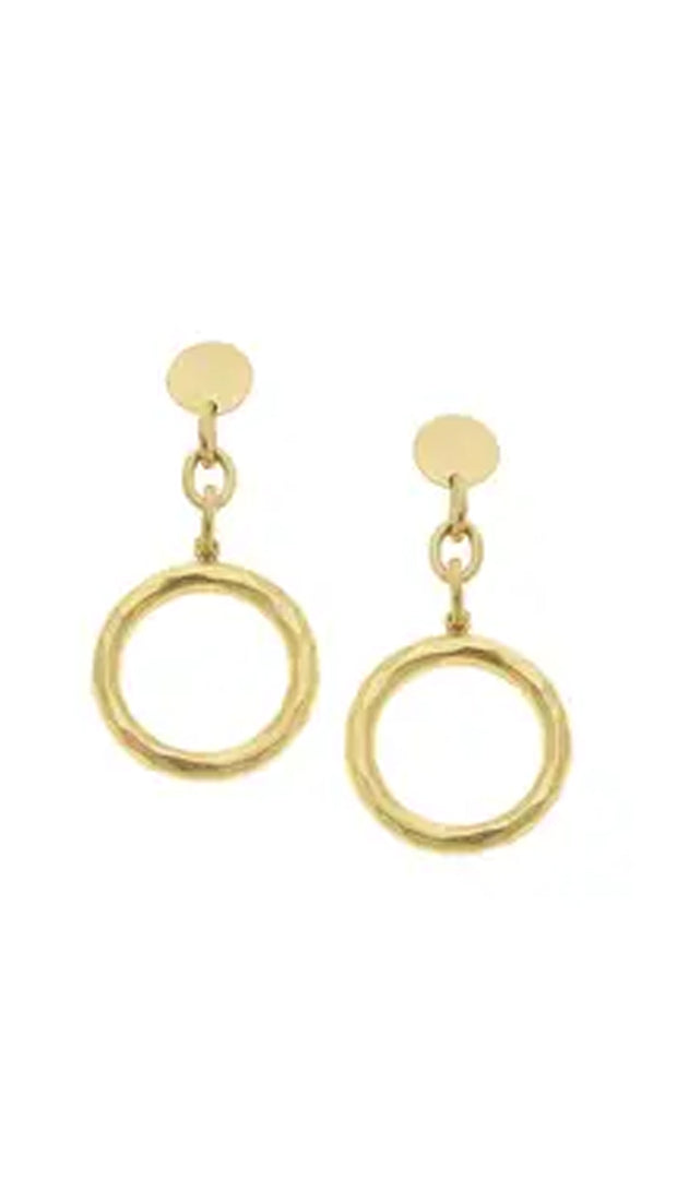 GOLD OPEN CIRCLE EARRING