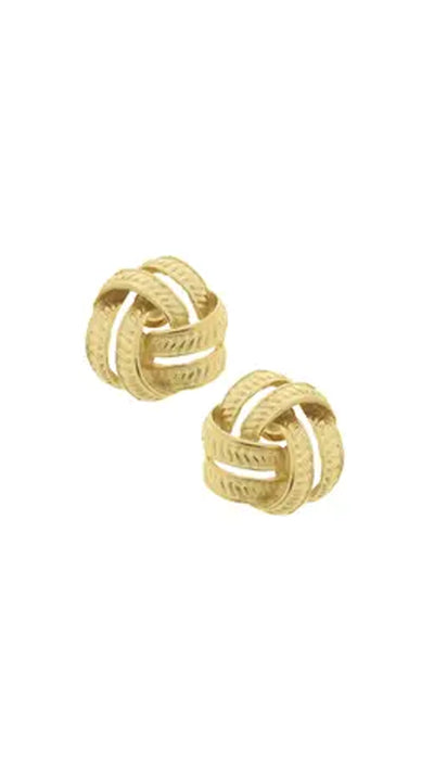 GOLD PIERCED EARRINGS