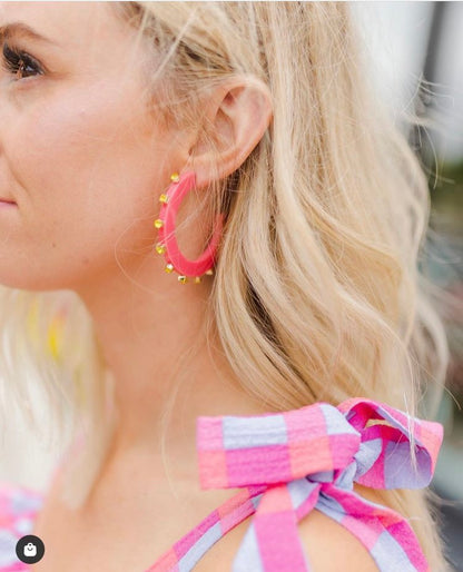 LARGE CITY GIRL JEWEL HOOP