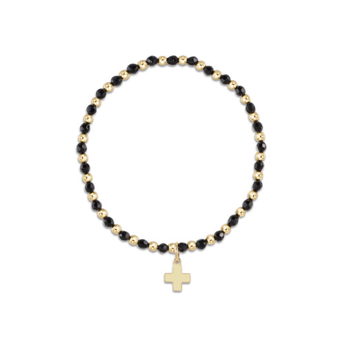 FACTED ONYX SIGNATURE CROSS