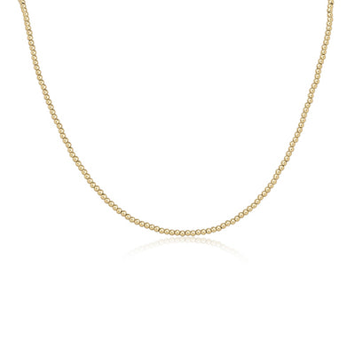 15'' CHOKER CLASSIC GOLD 2.5MM BEAD