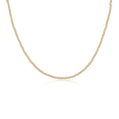 15'' CHOKER CLASSIC GOLD 2.5MM BEAD